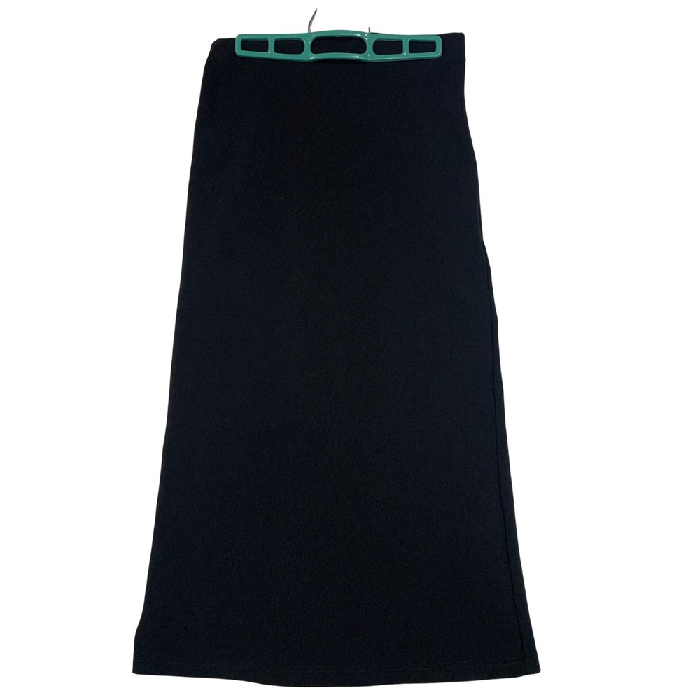 Apostrophe Black Midi Skirt Womens Career Casual Stretch Heavy Weight Autumn‎ S